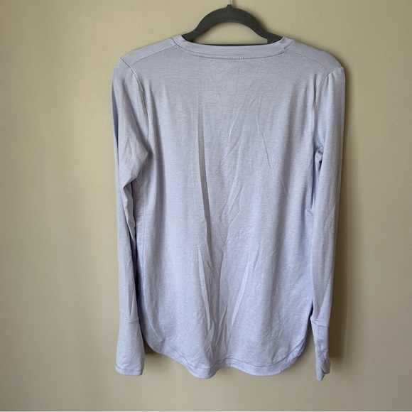 Athleta Uptempo Light Purple Long Sleeve Athletic Warm T-Shirt Women’s Small - Picture 7 of 8
